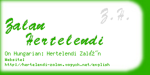 zalan hertelendi business card